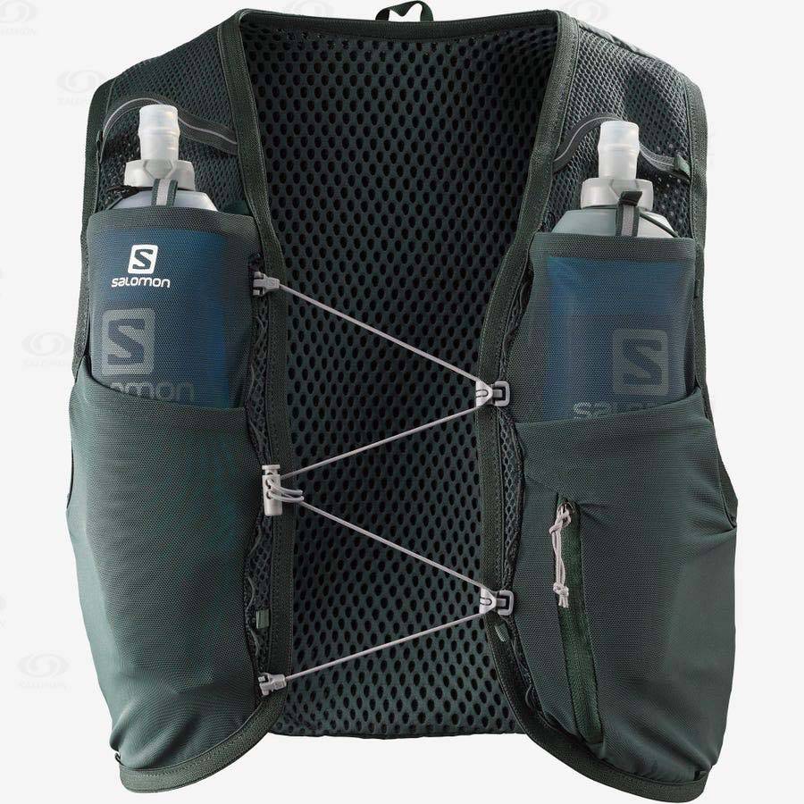Dámské Běžecké Batohy Salomon ACTIVE SKIN 8 Olivy Zelené | CZ-L1284
