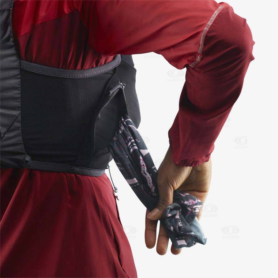 Dámské Běžecké Batohy Salomon ACTIVE SKIN 8 Černé | CZ-S2045