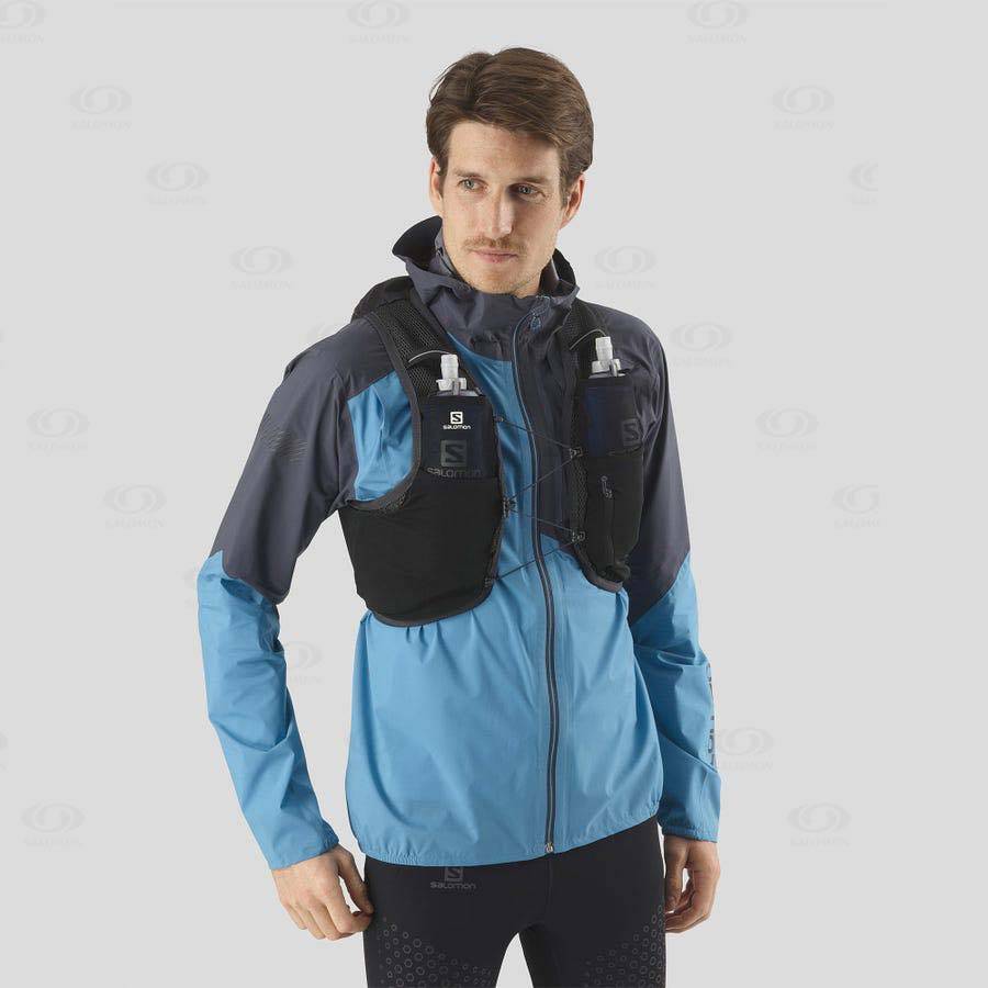 Dámské Běžecké Batohy Salomon ACTIVE SKIN 8 Černé | CZ-wL2586