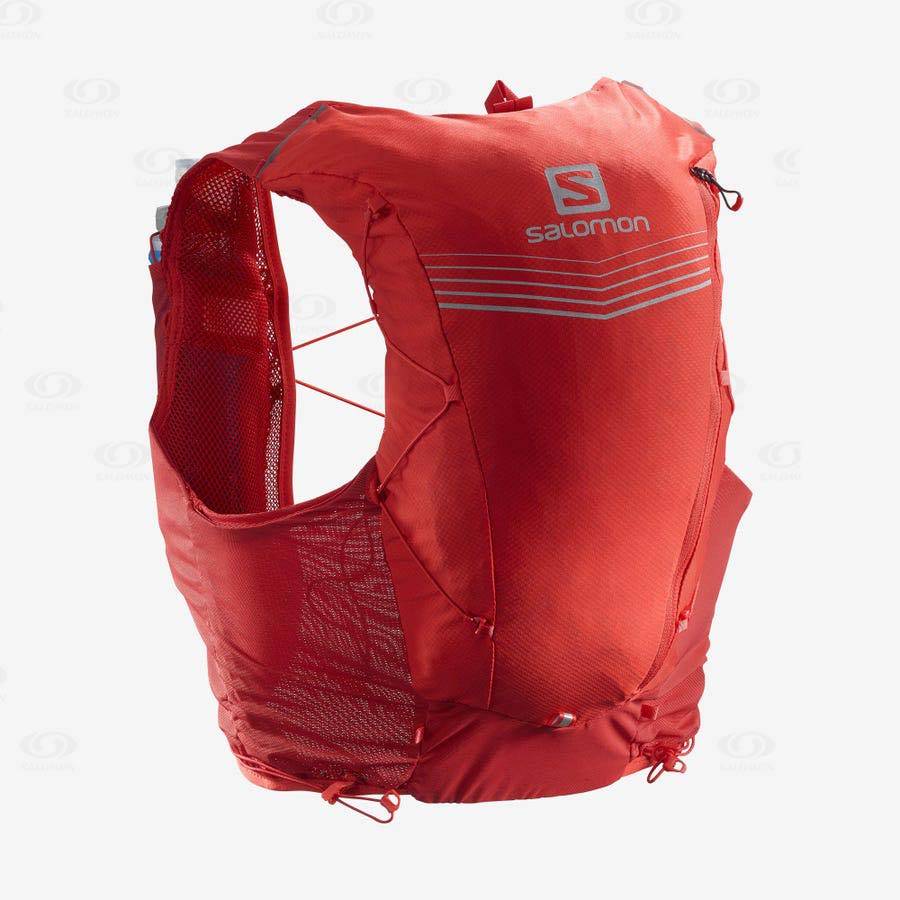 Dámské Běžecké Batohy Salomon ADV SKIN 12 Červené | CZ-M2000