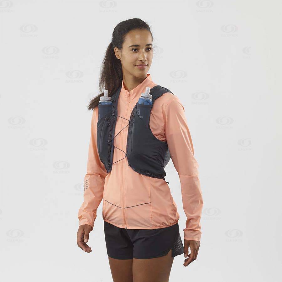 Dámské Běžecké Batohy Salomon ADV SKIN 12 Šedé | CZ-S2332