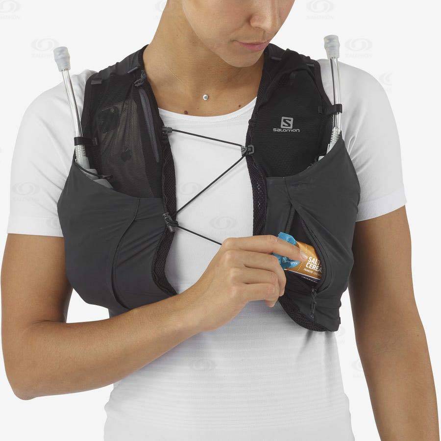 Dámské Běžecké Batohy Salomon SENSE PRO 5 Černé | CZ-A1388