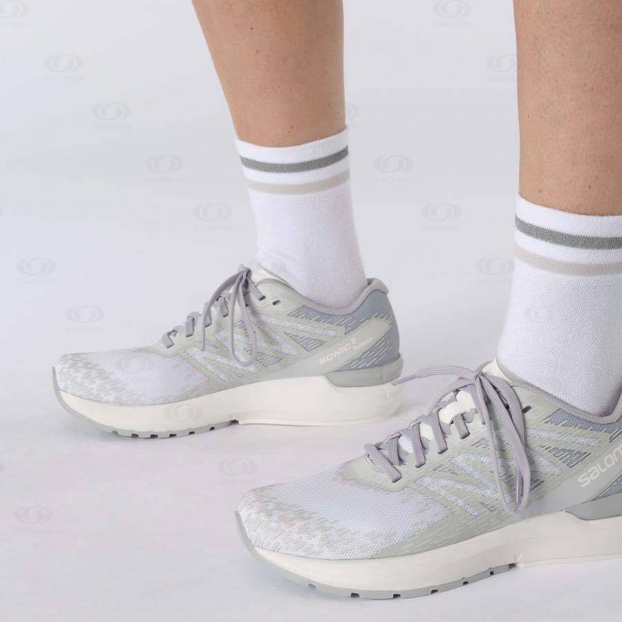 Dámské Běžecké Boty Salomon SONIC 5 BALANCE Stříbrné | CZ-O2251