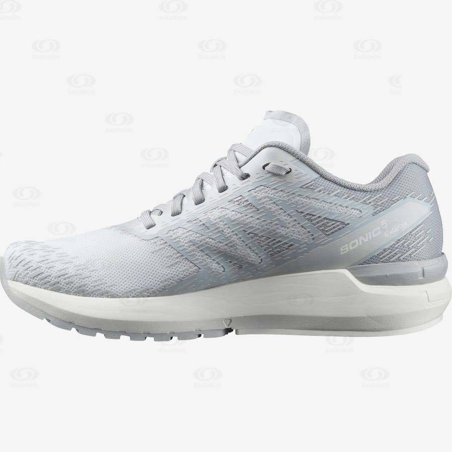 Dámské Běžecké Boty Salomon SONIC 5 BALANCE Stříbrné | CZ-O2251