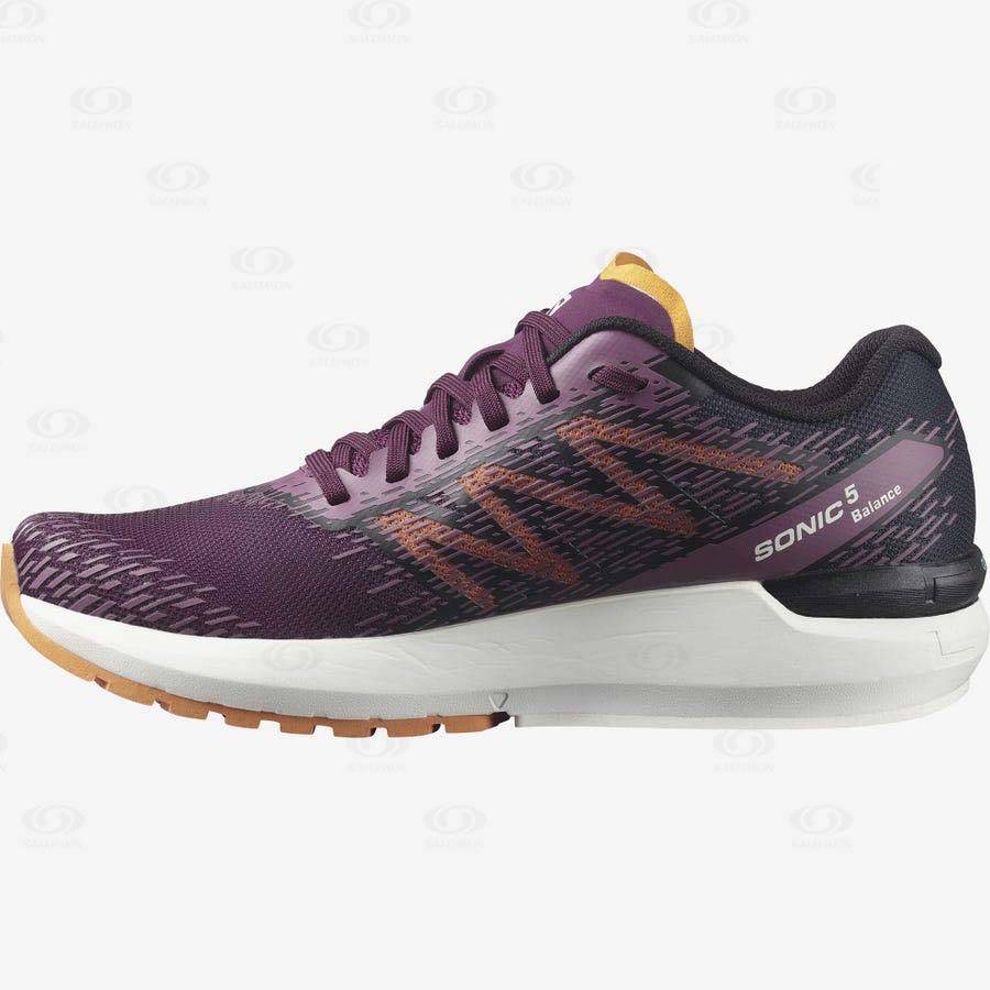 Dámské Běžecké Boty Salomon SONIC 5 BALANCE Červené | CZ-S1919