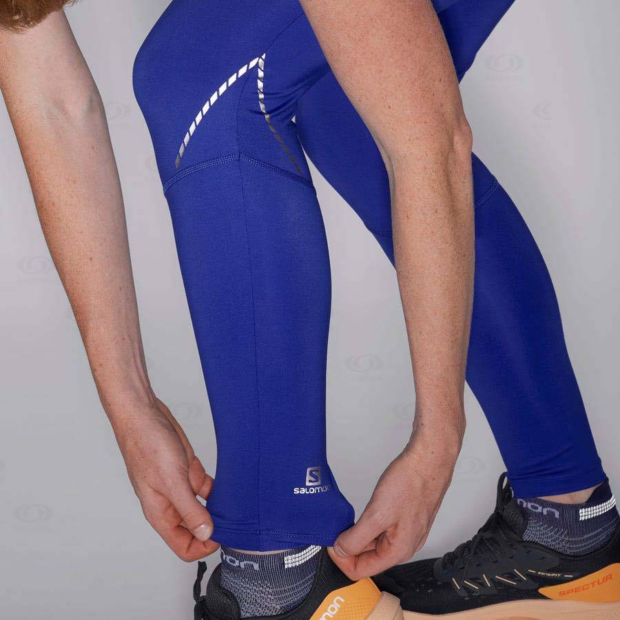 Dámské Běžecké Tighty Salomon CROSS RUN 28'' Blankyt | CZ-O1574
