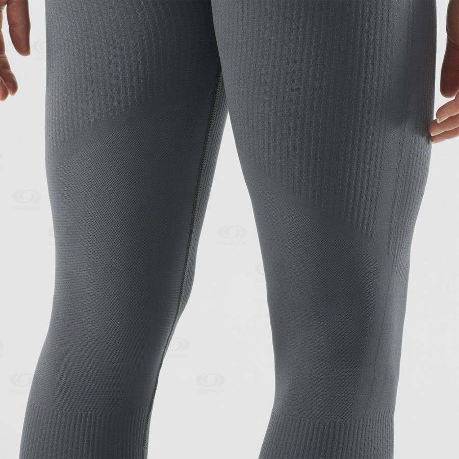 Dámské Běžecké Tighty Salomon ESSENTIAL SEAMLESS Černé | CZ-A1612