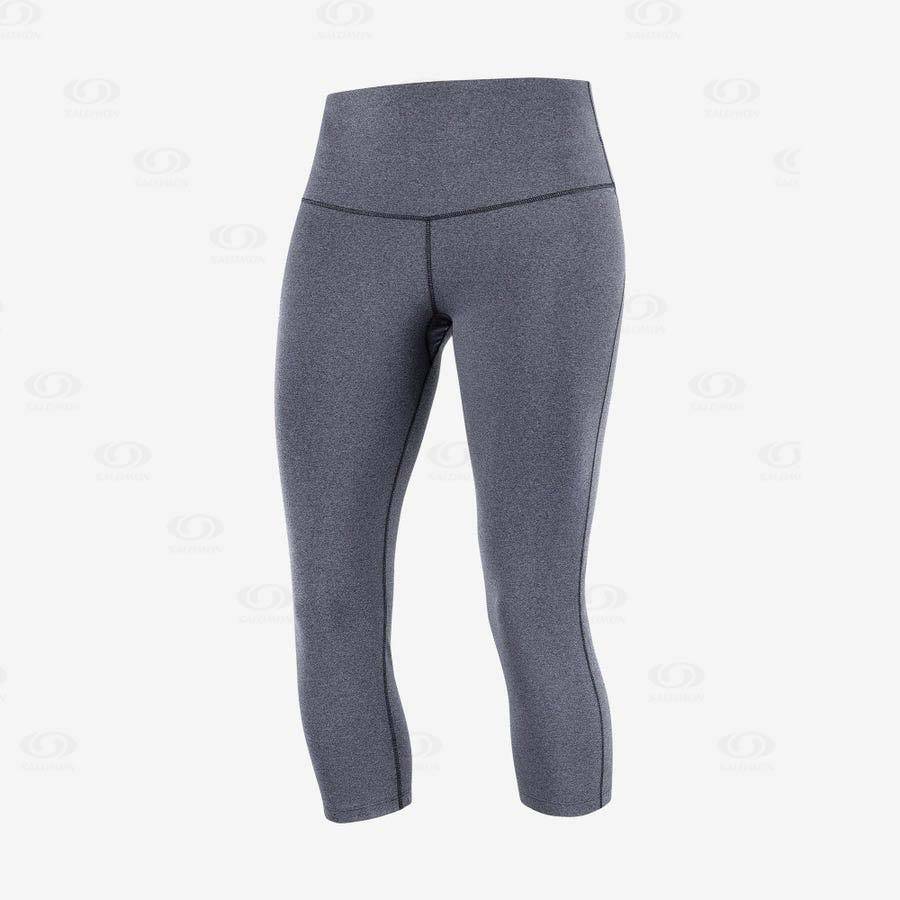 Dámské Běžecké Tighty Salomon ESSENTIAL Černé | CZ-A1976