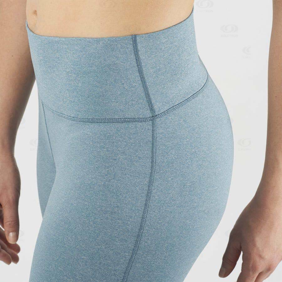 Dámské Běžecké Tighty Salomon ESSENTIAL WARM Blankyt | CZ-O2076