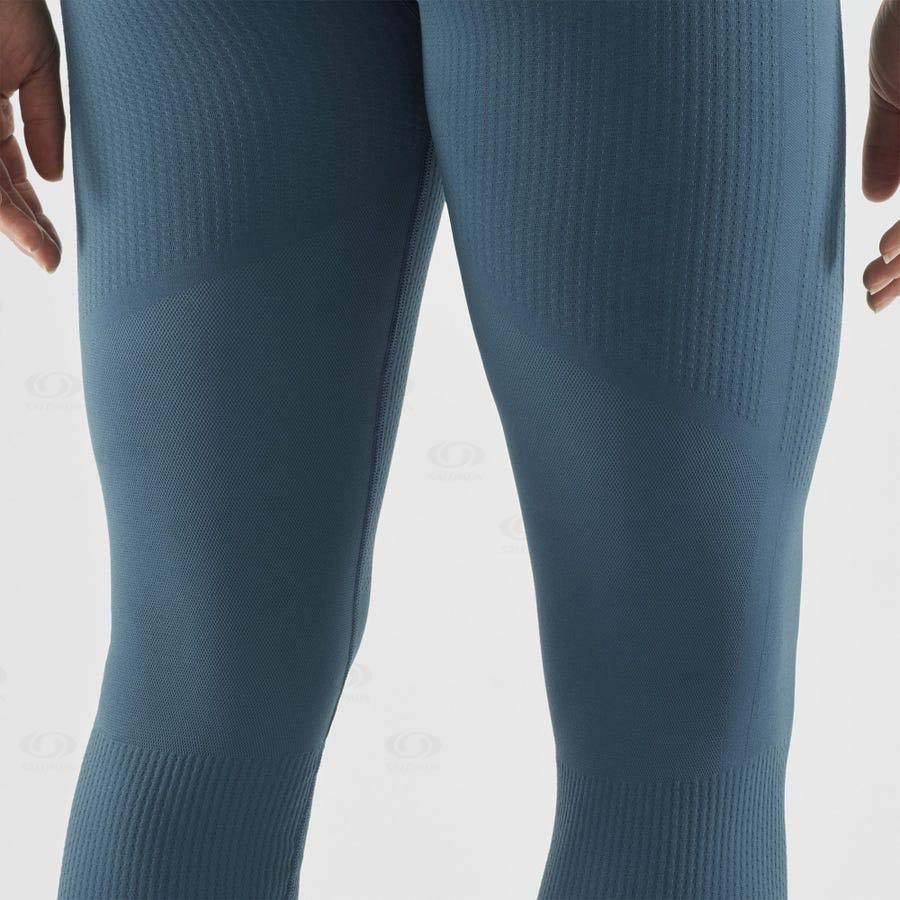 Dámské Běžecké Tighty Salomon ESSENTIAL SEAMLESS Blankyt | CZ-S2241
