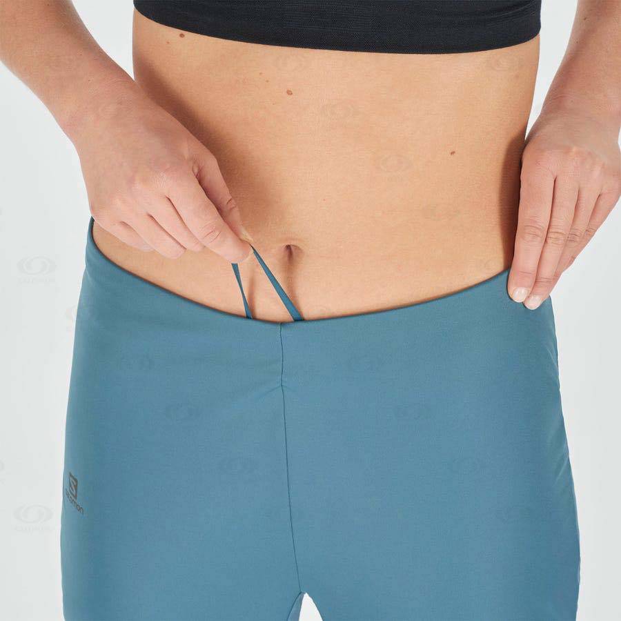 Dámské Běžecké Tighty Salomon LIGHT SHELL Blankyt | CZ-O1278