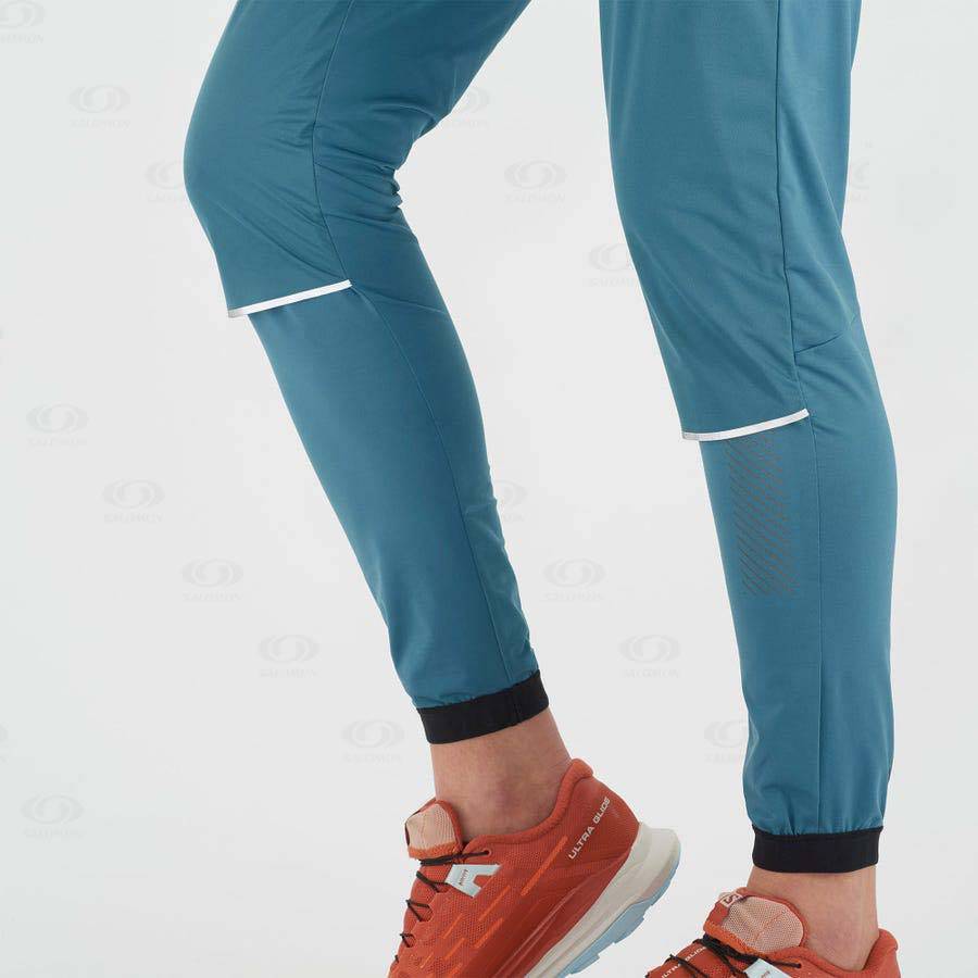 Dámské Běžecké Tighty Salomon LIGHT SHELL Blankyt | CZ-O1278