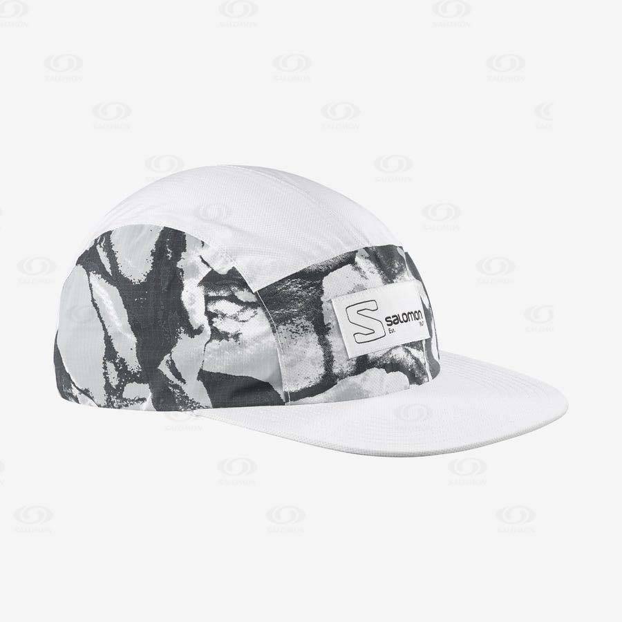 Dámské Klobouky Salomon BONATTI WATERPROOF FIVE PANEL Bílé | CZ-O1049