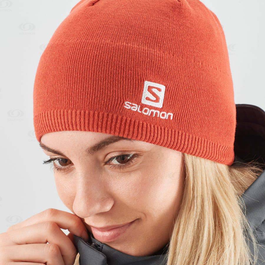 Dámské Klobouky Salomon LOGO Oranžové | CZ-W2890