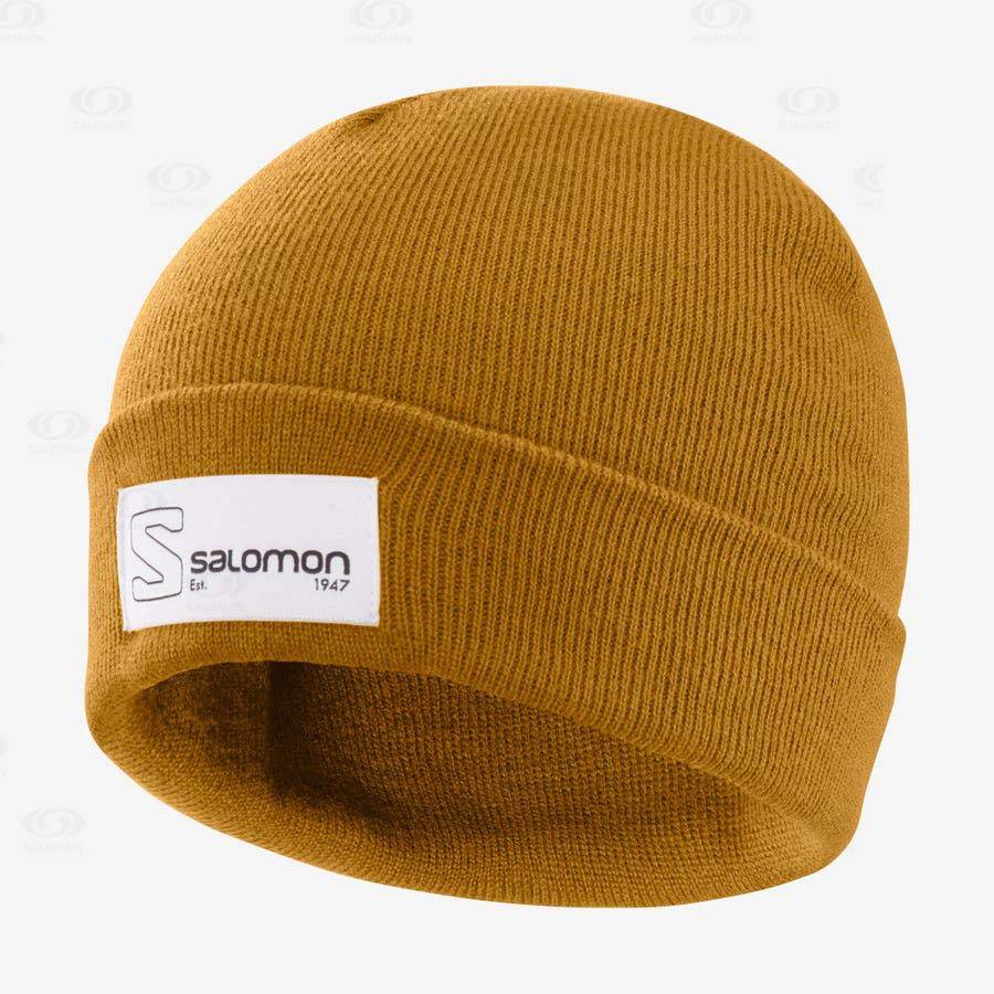 Dámské Klobouky Salomon OUTLIFE LOGO Hnědé | CZ-O1642