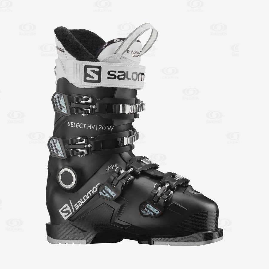 Dámské Lyžařské Boty Salomon SELECT HV 70 Černé Bílé | CZ-W3930