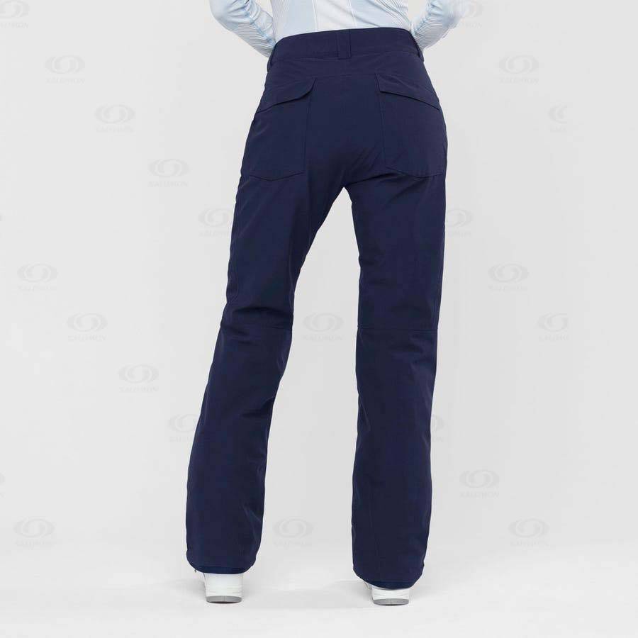 Dámské Lyžařské Kalhoty Salomon EDGE Blankyt | CZ-W3910