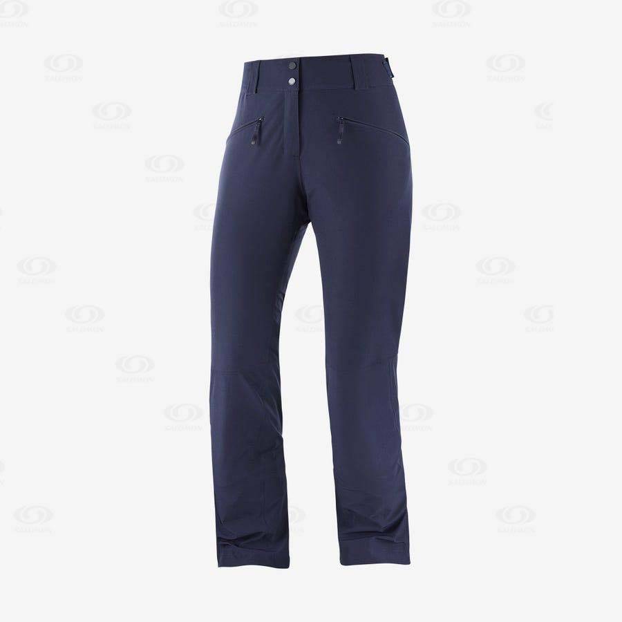 Dámské Lyžařské Kalhoty Salomon EDGE Blankyt | CZ-W3910