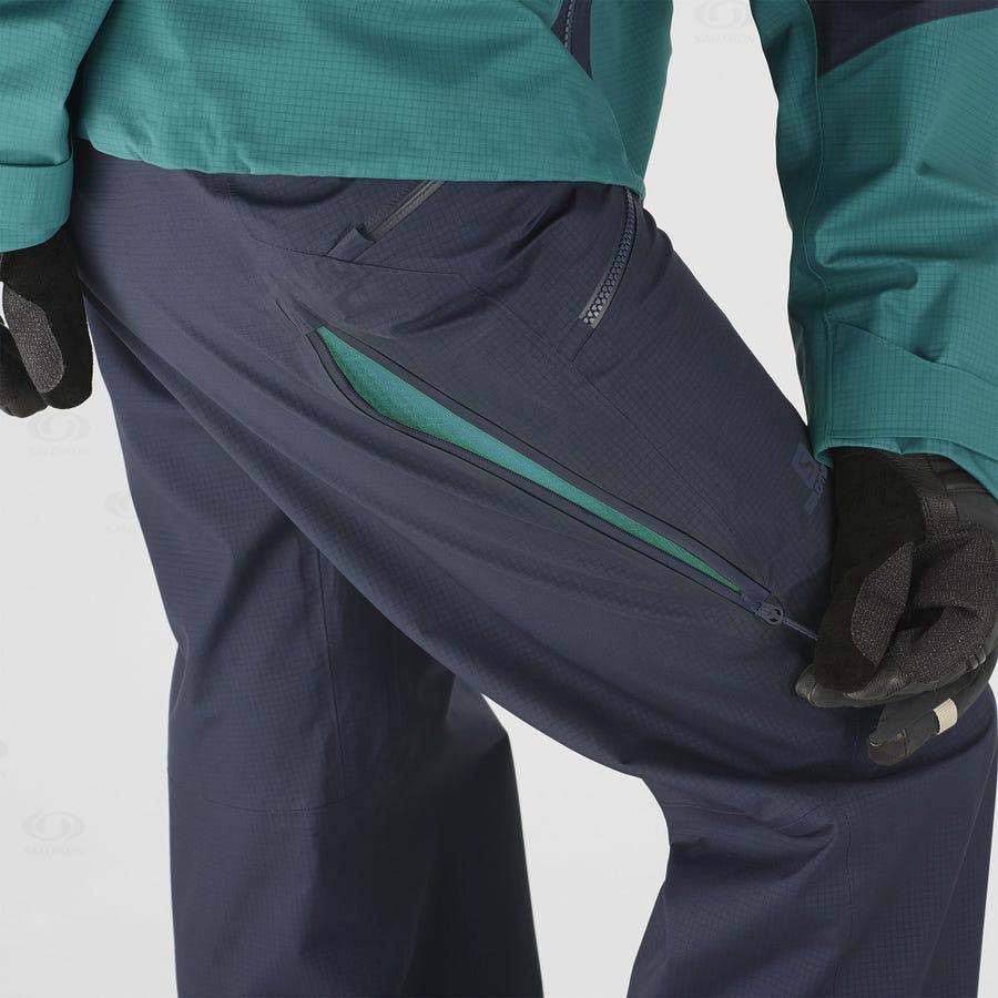Dámské Lyžařské Kalhoty Salomon OUTPEAK GORE-TEX 3L Blankyt | CZ-O2568