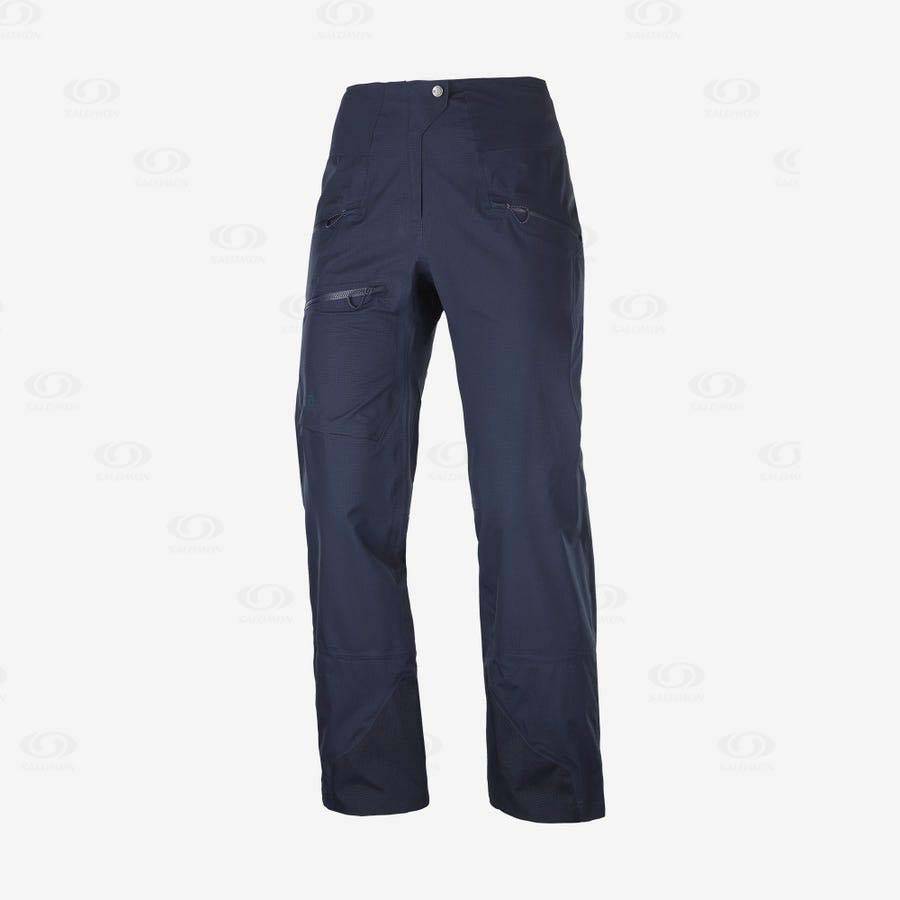 Dámské Lyžařské Kalhoty Salomon OUTPEAK GORE-TEX 3L Blankyt | CZ-O2568