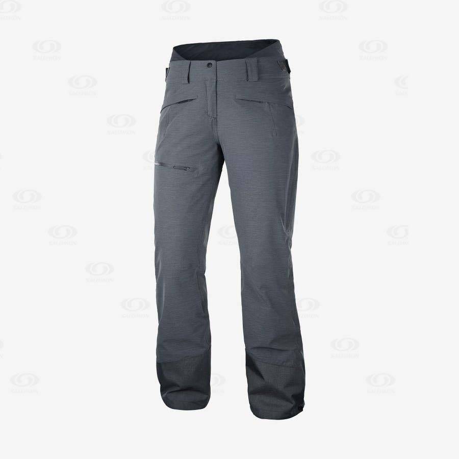 Dámské Lyžařské Kalhoty Salomon PROOF LIGHT Šedé | CZ-M2595