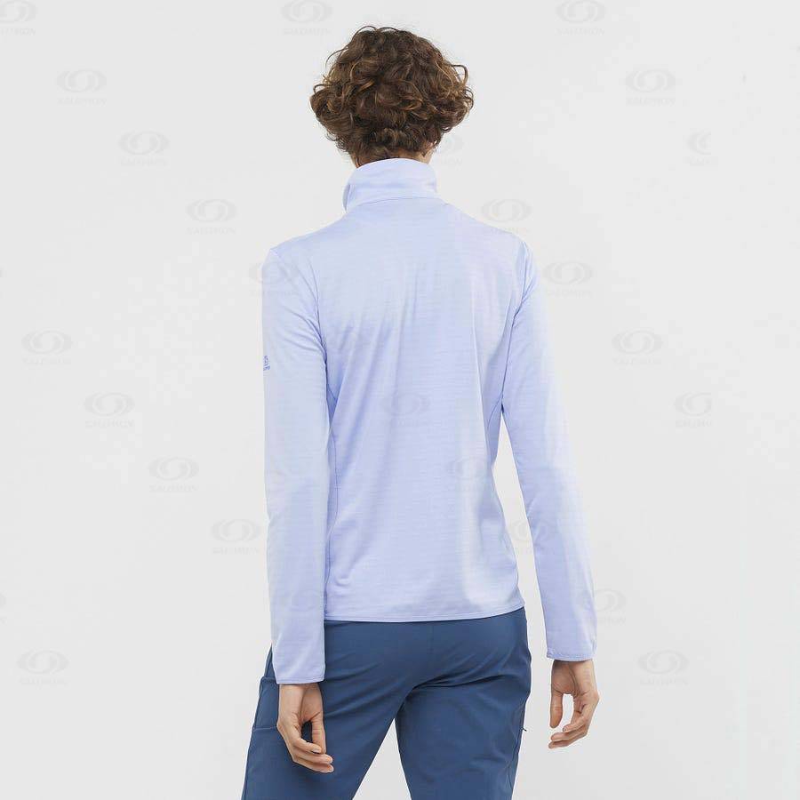 Dámské Mikiny S Kapucí Salomon ESSENTIAL LIGHTWARM Blankyt | CZ-A1444