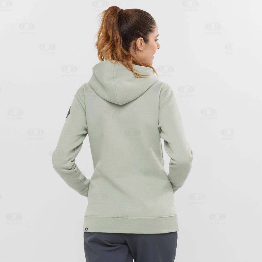 Dámské Mikiny S Kapucí Salomon ESSENTIAL WARM SALOMON Béžový | CZ-A1542