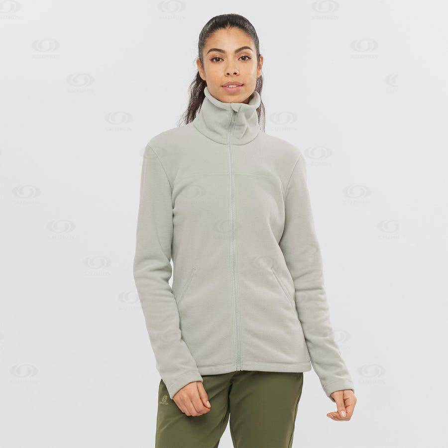 Dámské Mikiny S Kapucí Salomon ESSENTIAL COSY FLEECE Béžový | CZ-A1969