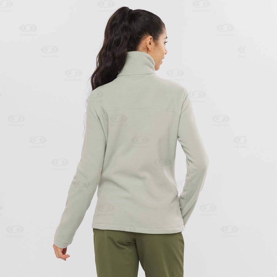 Dámské Mikiny S Kapucí Salomon ESSENTIAL COSY FLEECE Béžový | CZ-A1969
