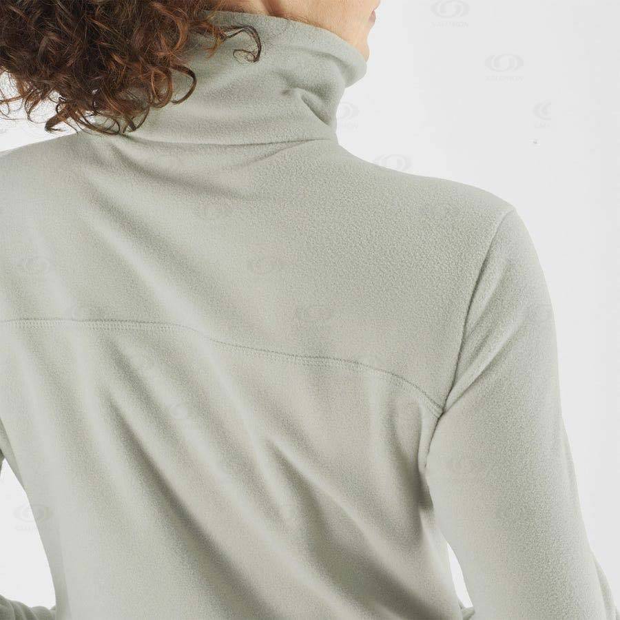 Dámské Mikiny S Kapucí Salomon ESSENTIAL COSY FLEECE Béžový | CZ-A1969