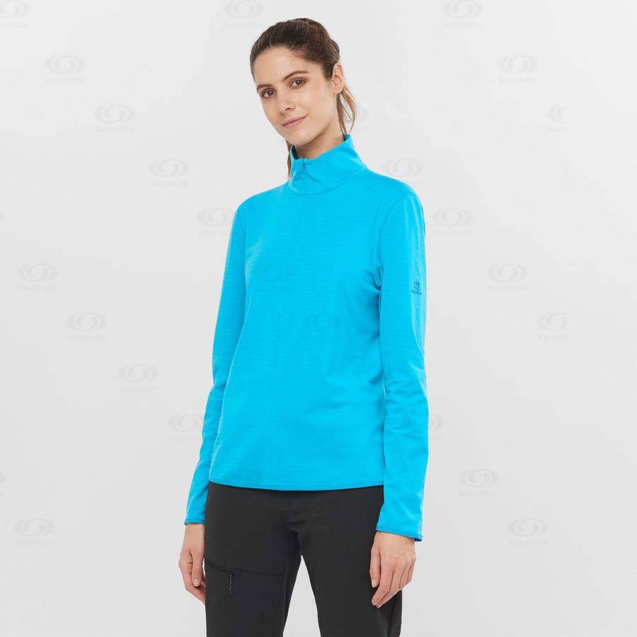 Dámské Mikiny S Kapucí Salomon ESSENTIAL LIGHTWARM Blankyt | CZ-L2005