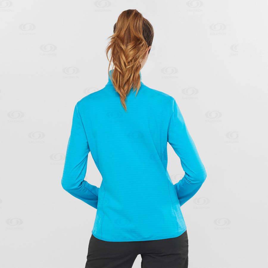 Dámské Mikiny S Kapucí Salomon ESSENTIAL LIGHTWARM Blankyt | CZ-L2005