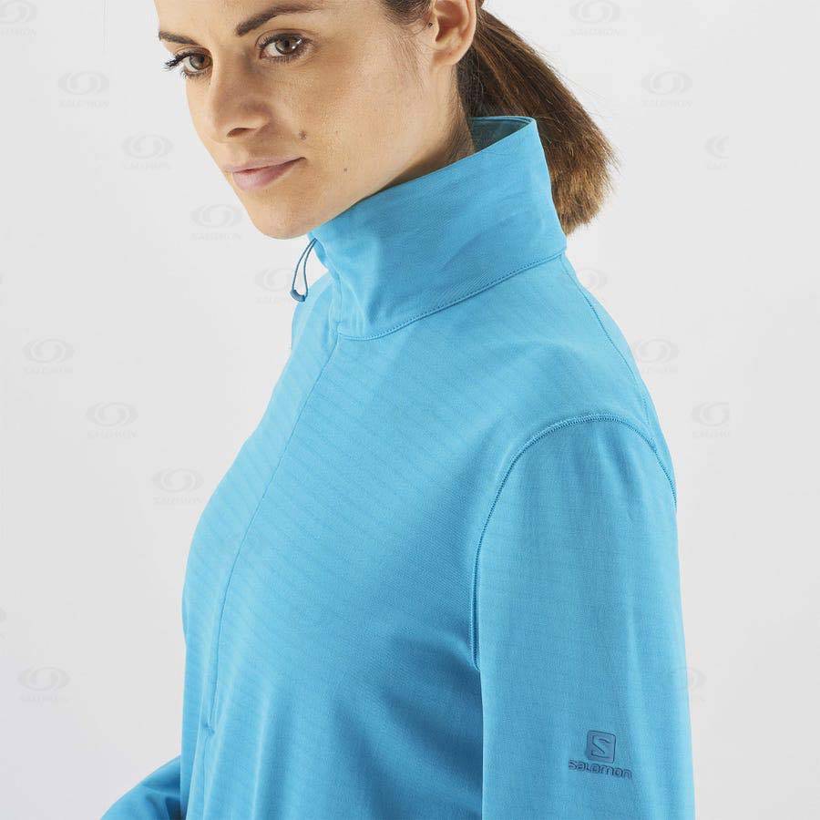Dámské Mikiny S Kapucí Salomon ESSENTIAL LIGHTWARM Blankyt | CZ-L2005