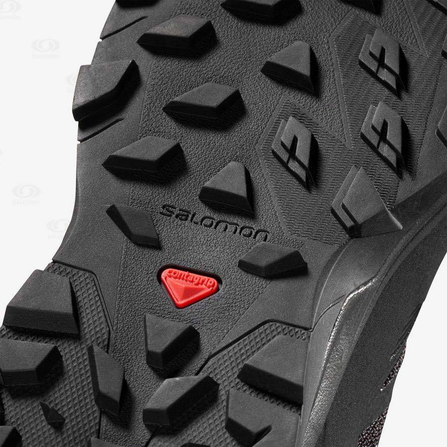 Dámské Nepromokavé Boty Salomon OUTLINE MID GORE-TEX Tmavě Blankyt | CZ-N2275