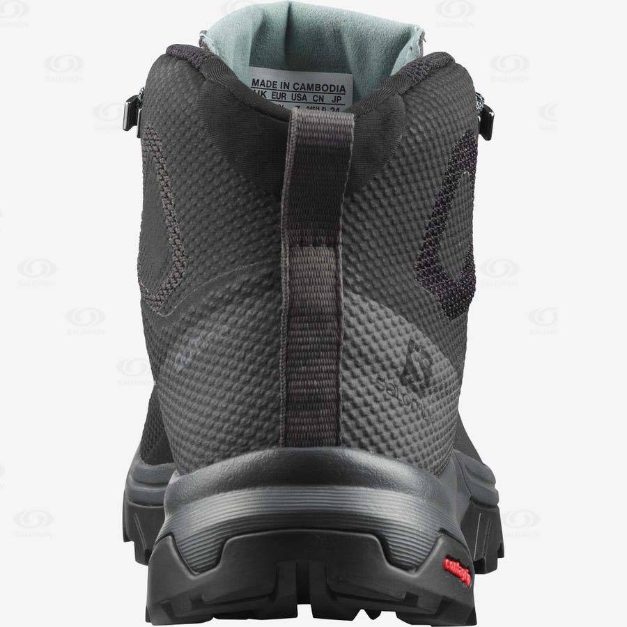 Dámské Nepromokavé Boty Salomon OUTLINE MID GORE-TEX Tmavě Blankyt | CZ-N2275
