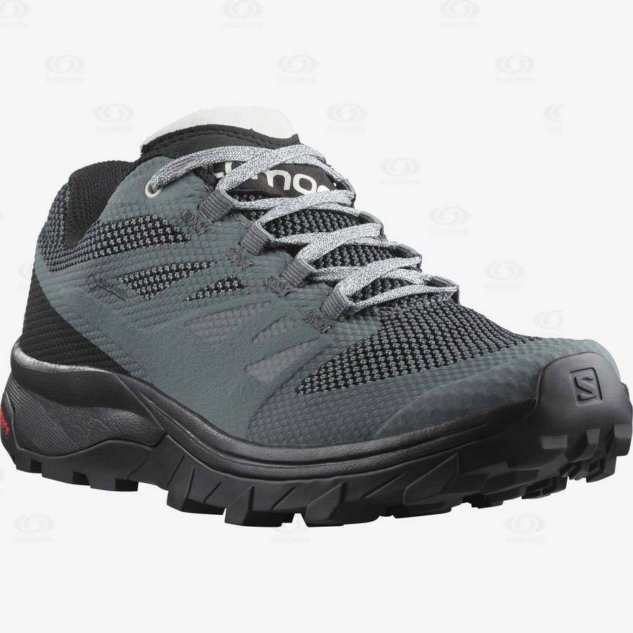 Dámské Nepromokavé Boty Salomon OUTLINE GORE-TEX Šedé | CZ-S1478