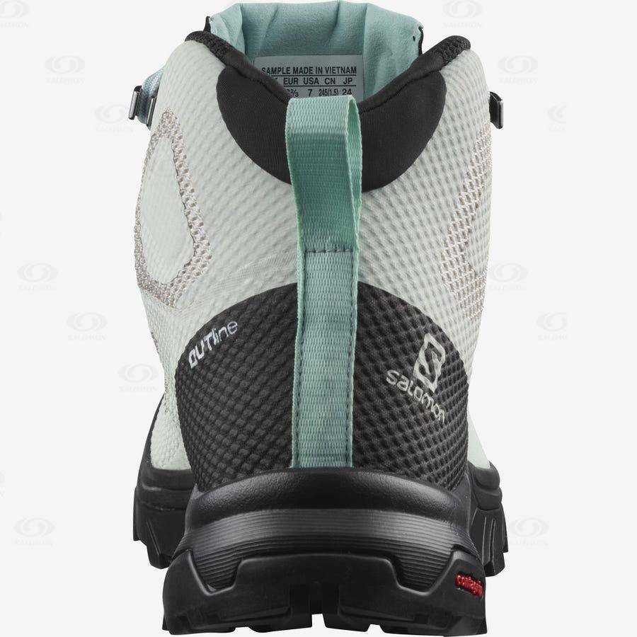 Dámské Nepromokavé Boty Salomon OUTLINE MID GORE-TEX Béžový | CZ-W3140