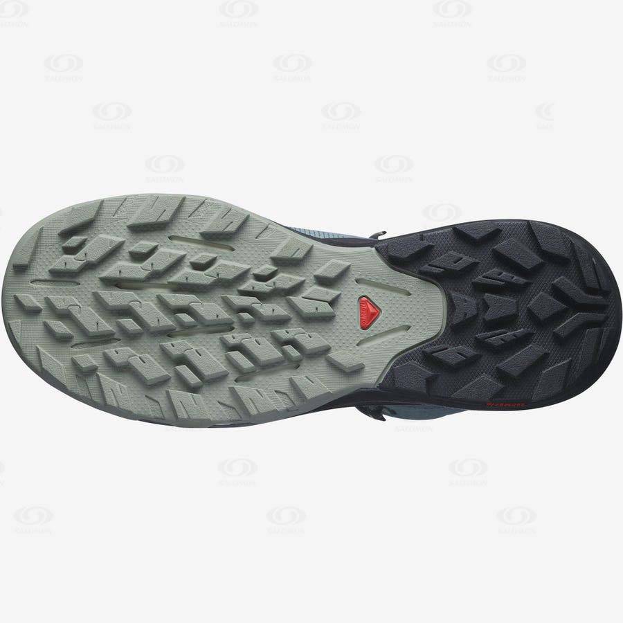 Dámské Nepromokavé Boty Salomon OUTPULSE MID GORE-TEX Stříbrné | CZ-N1708