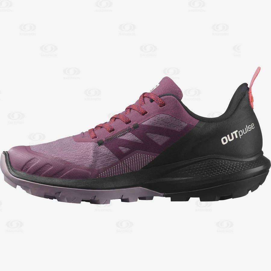 Dámské Nepromokavé Boty Salomon OUTPULSE GORE-TEX Fialové | CZ-O2316
