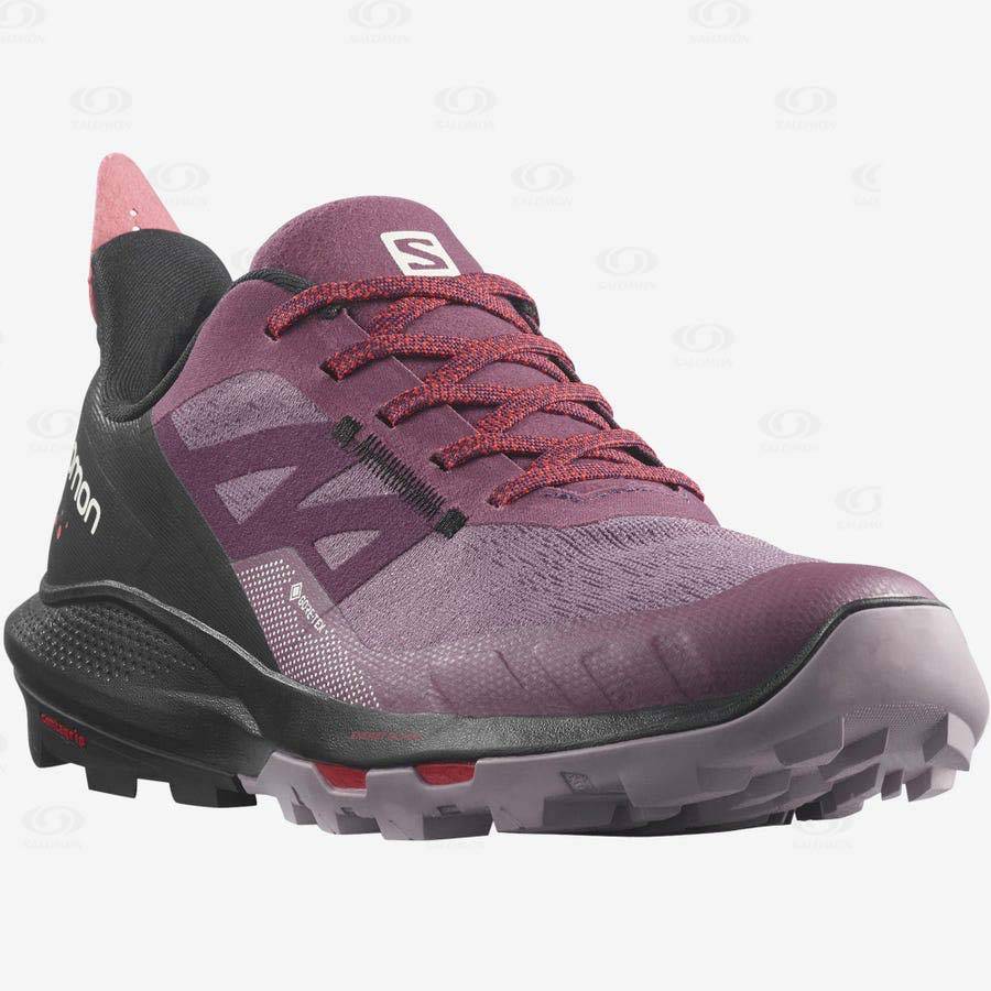 Dámské Nepromokavé Boty Salomon OUTPULSE GORE-TEX Fialové | CZ-O2316