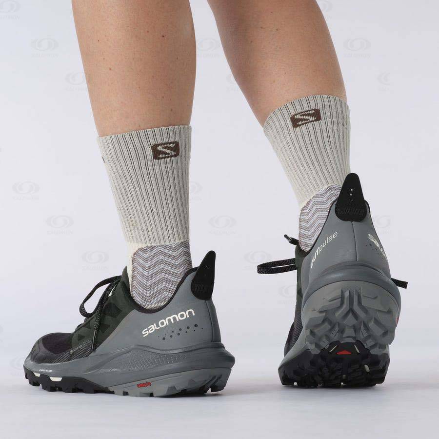 Dámské Nepromokavé Boty Salomon OUTPULSE GORE-TEX Šedé Černé | CZ-W1980