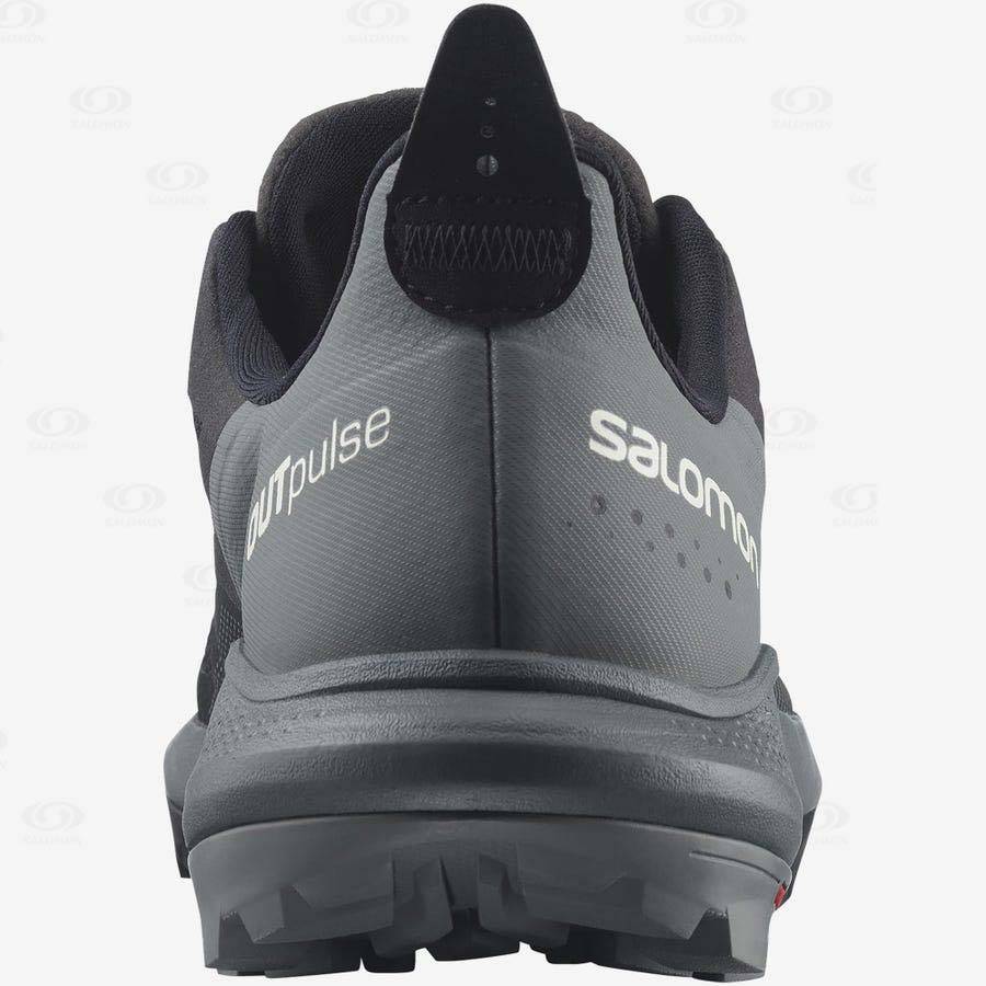 Dámské Nepromokavé Boty Salomon OUTPULSE GORE-TEX Šedé Černé | CZ-W1980