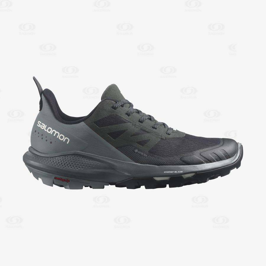Dámské Nepromokavé Boty Salomon OUTPULSE GORE-TEX Šedé Černé | CZ-W1980