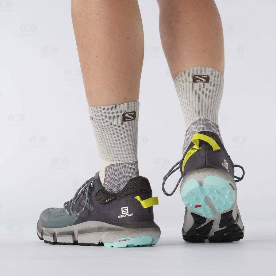 Dámské Nepromokavé Boty Salomon PREDICT HIKE GORE-TEX Stříbrné | CZ-N2135