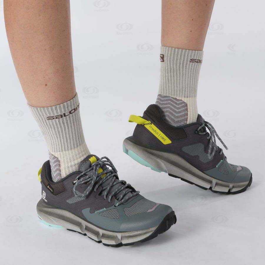 Dámské Nepromokavé Boty Salomon PREDICT HIKE GORE-TEX Stříbrné | CZ-N2135