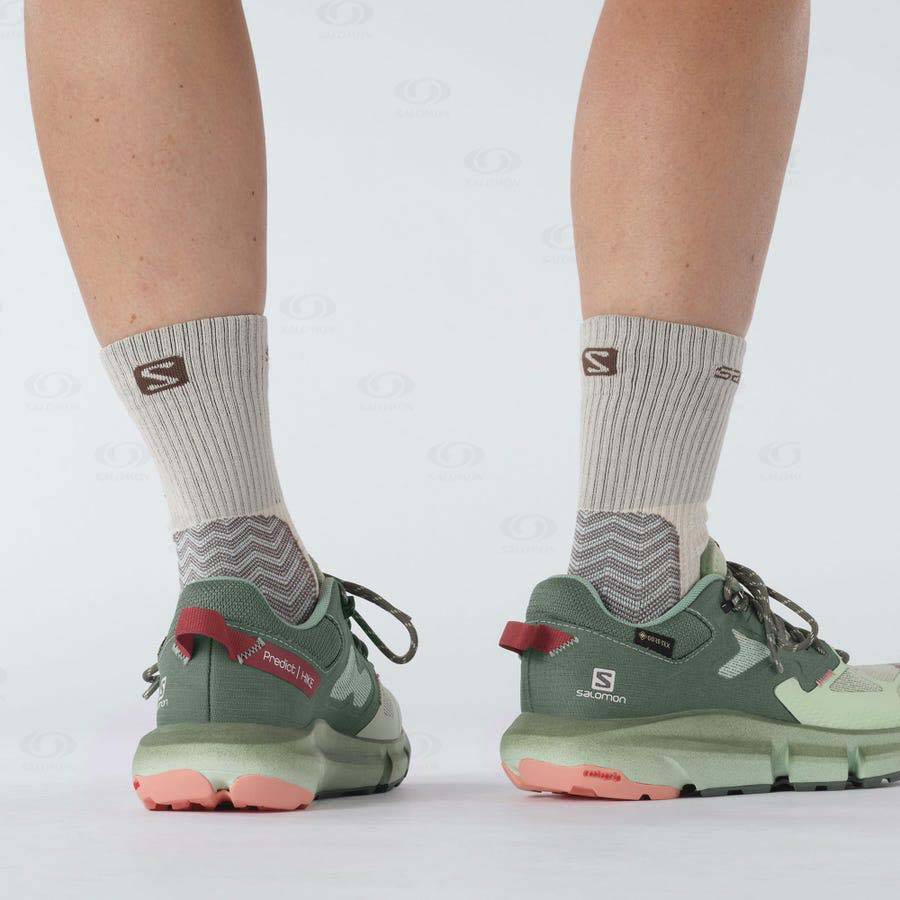 Dámské Nepromokavé Boty Salomon PREDICT HIKE GORE-TEX Tyrkysové | CZ-W2940