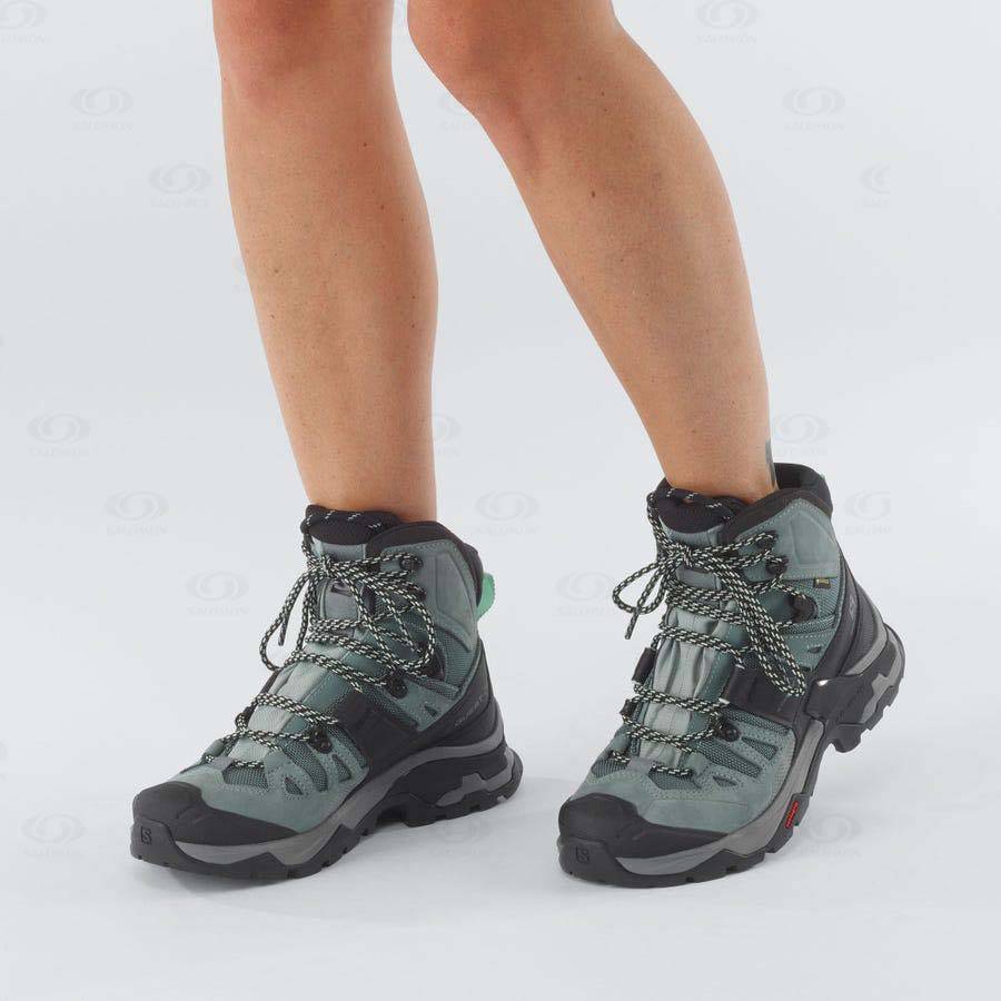 Dámské Nepromokavé Boty Salomon QUEST 4 GORE-TEX Blankyt | CZ-W2800
