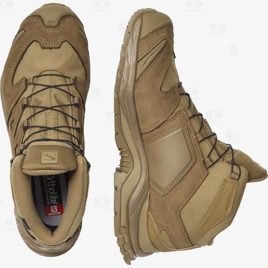 Dámské Nepromokavé Boty Salomon XA FORCES MID GORE-TEX Hnědé | CZ-O1075