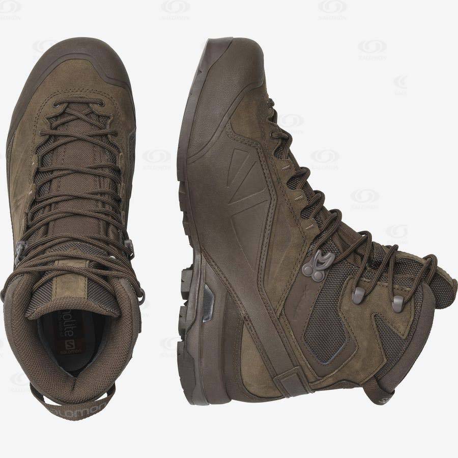 Dámské Nepromokavé Boty Salomon X ALP GORE-TEX FORCES Hnědé | CZ-L2222