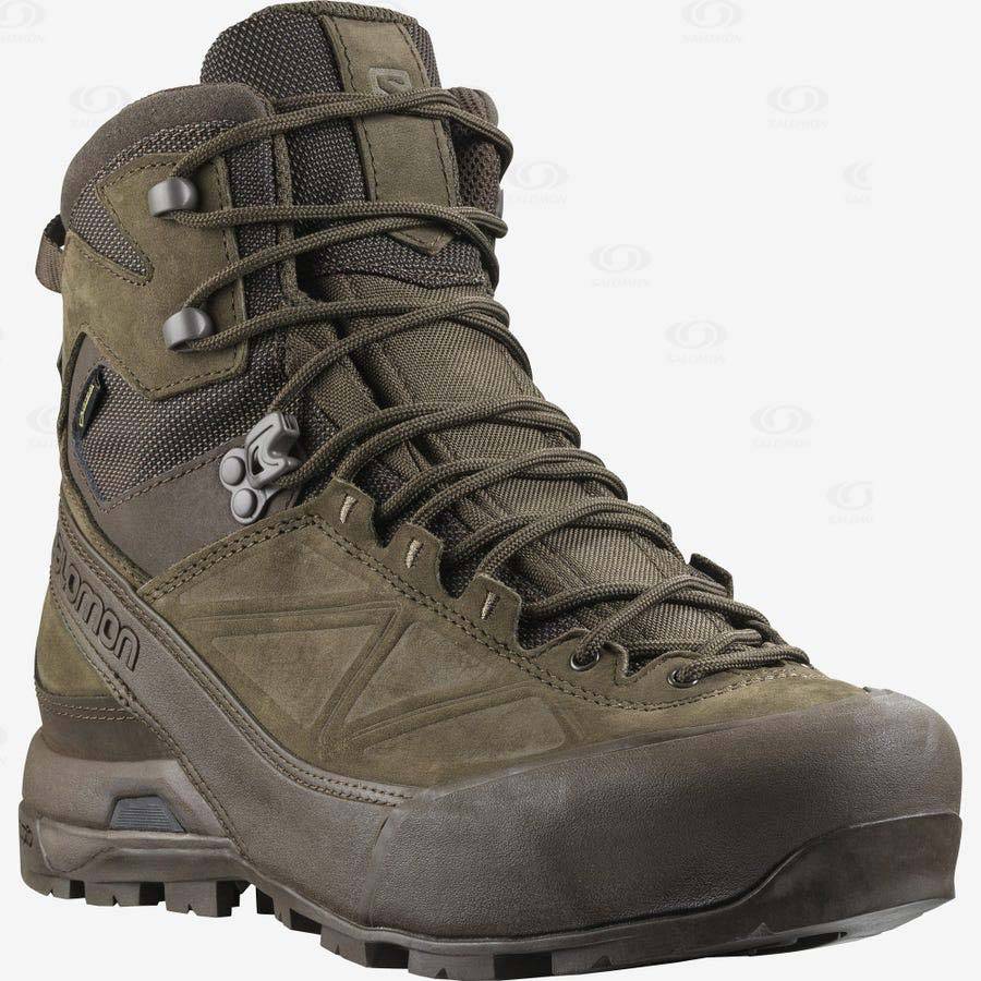 Dámské Nepromokavé Boty Salomon X ALP GORE-TEX FORCES Hnědé | CZ-L2222
